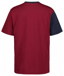Tommy Hilfiger Blue/Maroon/White Color Block TH Tee Shirt